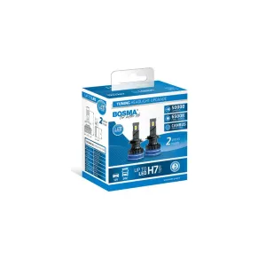 BOSMA AMPOULE 12/24V H7 LED 50000 LM 6000K CANBUS BLANCHE (2 PIÈCES)