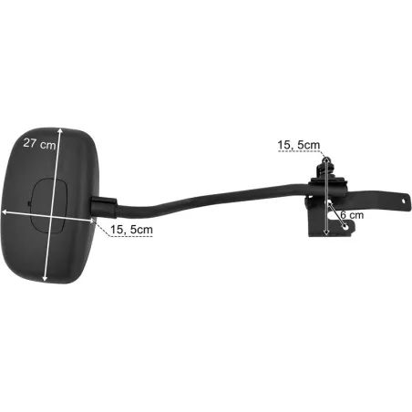 Volvo FH / FM Front Ramp Mirror With Bracket