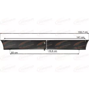 Volvo FH / FM (2002-) / FH (2008-) Center Metal Bumper