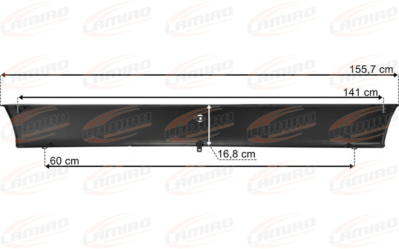Volvo FH / FM (2002-) / FH (2008-) Center Metal Bumper