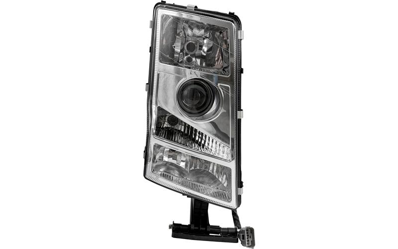 Volvo FH12 (2002-2008) Faro Delantero Dch (Ajuste Manual, Conector Cuadrado)
