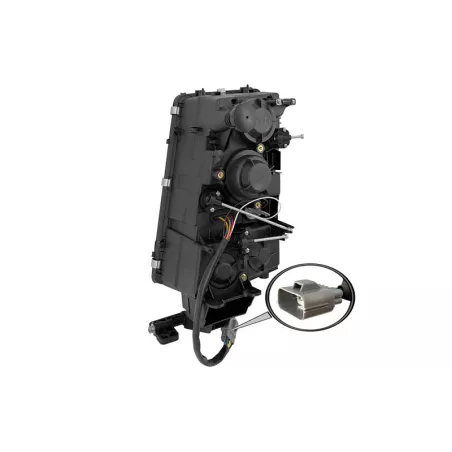 Volvo FH12 (2002-2008) Faro Delantero Dch (Ajuste Manual, Conector Cuadrado)