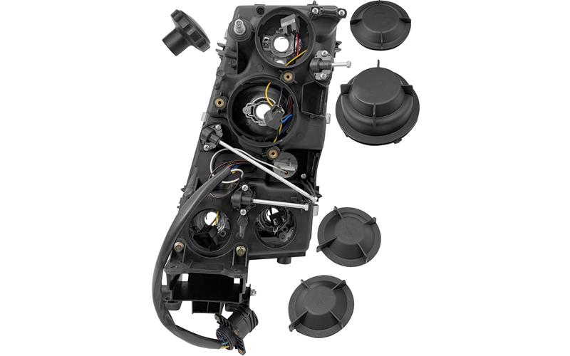 Volvo FH12 (2002-2008) Headlamp RH (Manual Adjustment, Round Connector)