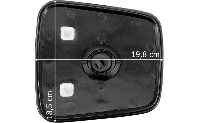 Volvo FH12 Heated Wide-angle Mirror Glass RH / LH 195x185