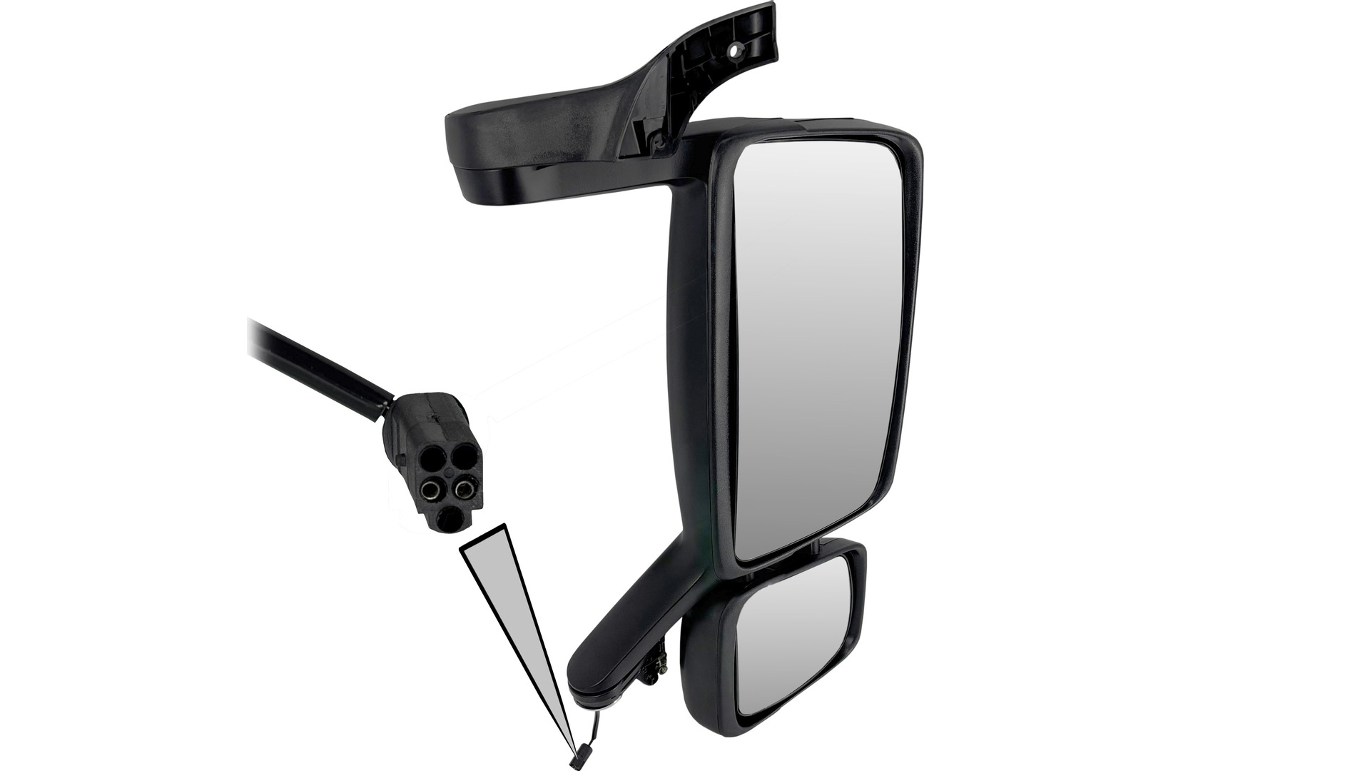 Volvo FH12 (2002-2008) Manually Adjusted RH Mirror Complete