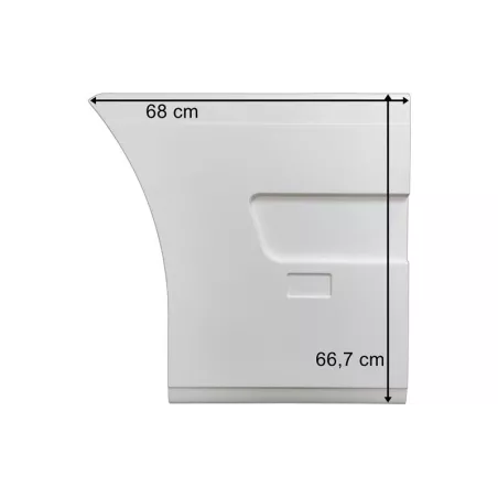 Volvo FH12 (2002-2008) / FH13 (2008-2013) Osłona Międzyosiowa Prawa Część Tylna