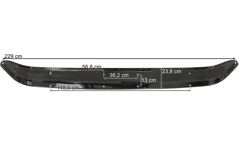 Volvo FH12 / FH16 / FM7 / FM12 Osłona Przeciwsłoneczna (Bez Otworów)
