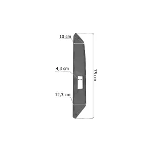 Volvo FH4 RH Central Mirror Bracket Cover (Gray)