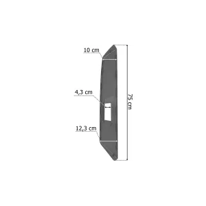 Volvo FH4 LH Central Mirror Bracket Cover (Gray)