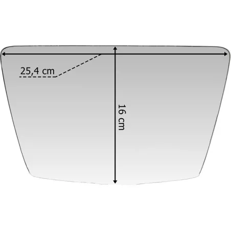 Volvo FH4 Kerb / Ramp Mirror Glass (Side)