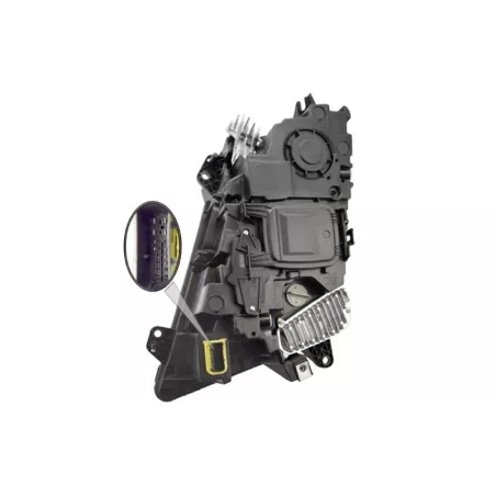 Volvo FH4 FM4 RH Headlamp With Electrically Controlled Fog Light (Chrome Insert)