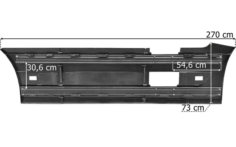 Volvo FH4 (2013-) Osłona Międzyosiowa Lewa (Komplet)