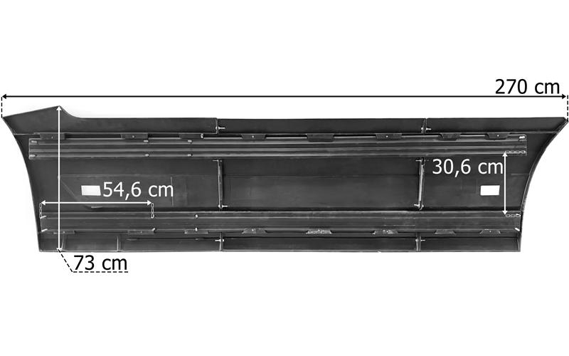 Volvo FH4 (2013-) Osłona Międzyosiowa Prawa (Komplet)