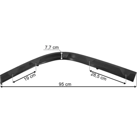 Volvo FH4 (2013-) Under Bumper Spoiler LH (Black)