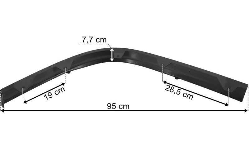 Volvo FH4 (2013-) Under Bumper Spoiler LH (Black)