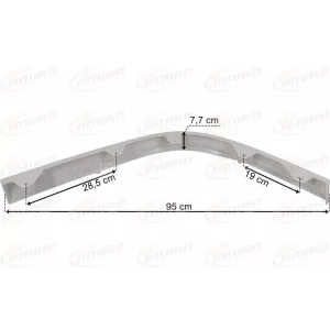 Volvo FH4 (2013-) Under Bumper Spoiler LH (White)