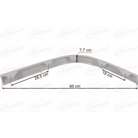 Volvo FH4 (2013-) Under Bumper Spoiler LH (White)