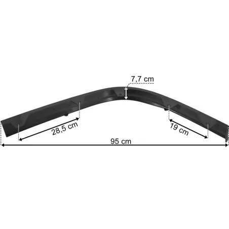 Volvo FH4 (2013-) Under Bumper Spoiler RH (Black)