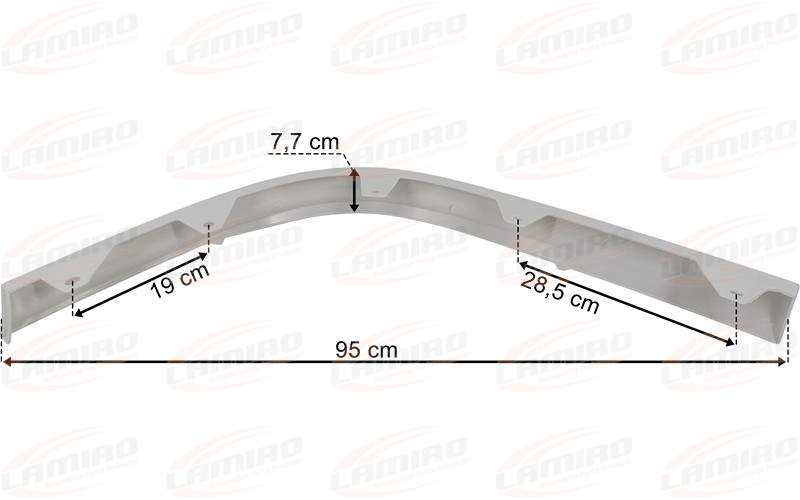 Volvo FH4 (2013-) Under Bumper Spoiler RH (White)
