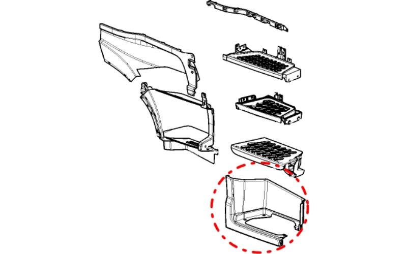 Volvo FH4 / FH5 Lower RH Step