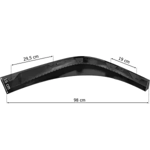 Volvo FH4 / FH5 Spoiler Bajo Paragolpes Izq (sin Goma Protectora, Negro)