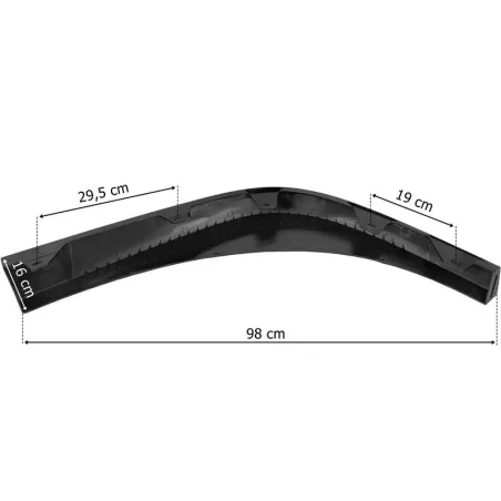 Volvo FH4 / FH5 Spoiler Bajo Paragolpes Izq (sin Goma Protectora, Negro)