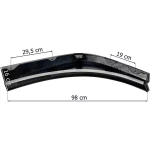 Volvo FH4 / FH5 Under Bumper Spoiler LH (With Protective Rubber, Black)