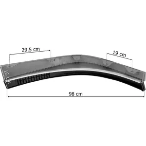Volvo FH4 / FH5 Under Bumper Spoiler LH (With Protective Rubber, Grey)