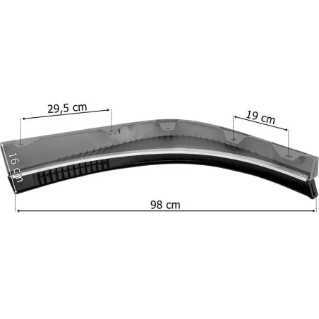 Volvo FH4 / FH5 Spoiler Bajo Paragolpes Izq (con Goma Protectora, Gris)