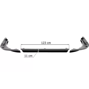 Volvo FH4 / FH5 Spoilers Bajo Paragolpes (Conjunto con Gomas Protectoras, Gris)