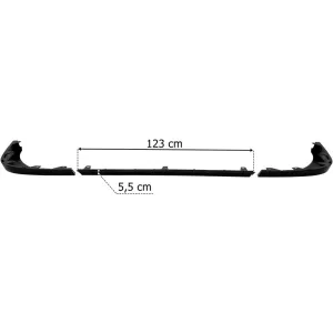 Volvo FH4 / FH5 Spoilers Bajo Paragolpes (Conjunto sin Gomas Protectoras, Negro)