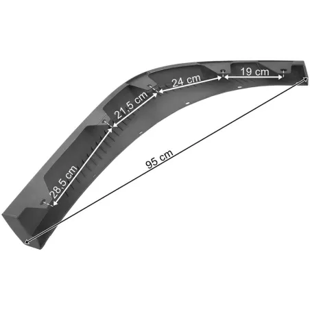 Volvo FH4 / FH5 Under Bumper Spoiler LH (Without Protective Rubber, Grey)