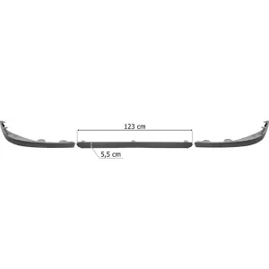 Volvo FH4 / FH5 Under Bumper Spoilers (Set Without Protective Rubbers, Grey)