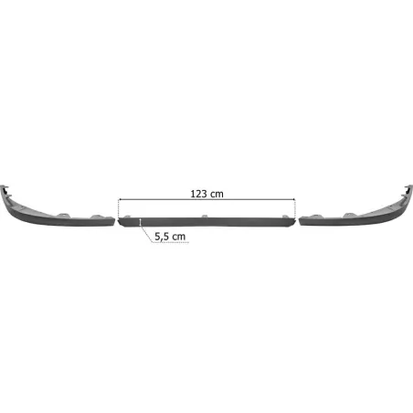 Volvo FH4 / FH5 Spoiler Unter Stoßstange (Set Ohne Schutzgummis, Grau)
