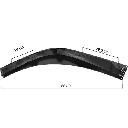 Volvo FH4 / FH5 Under Bumper Spoiler RH (Without Protective Rubber, Black)