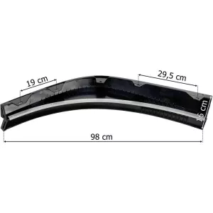 Volvo FH4 / FH5 Spoiler Bajo Paragolpes Dch (con Goma Protectora, Negro)