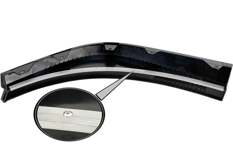 Volvo FH4 / FH5 Under Bumper Spoiler RH (With Protective Rubber, Black)