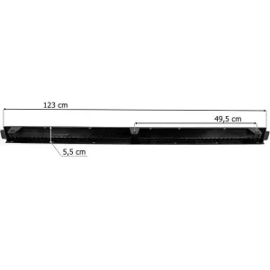 Volvo FH4 / FH5 Under Bumper Spoiler Center (Without Protective Rubber, Black)