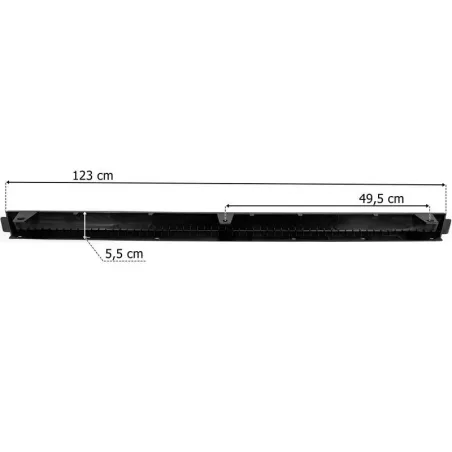 Volvo FH4 / FH5 Spoiler Sous Pare-chocs Central (Sans Caoutchouc de Protection, Noir)