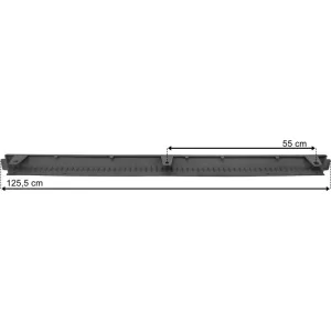 Volvo FH4 / FH5 Under Bumper Spoiler Center (Without Protective Rubber, Grey)