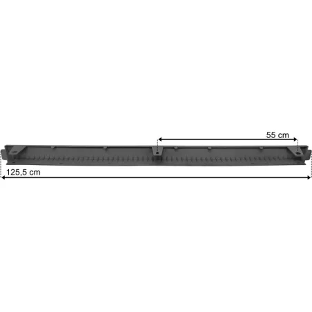 Volvo FH4 / FH5 Under Bumper Spoiler Center (Without Protective Rubber, Grey)