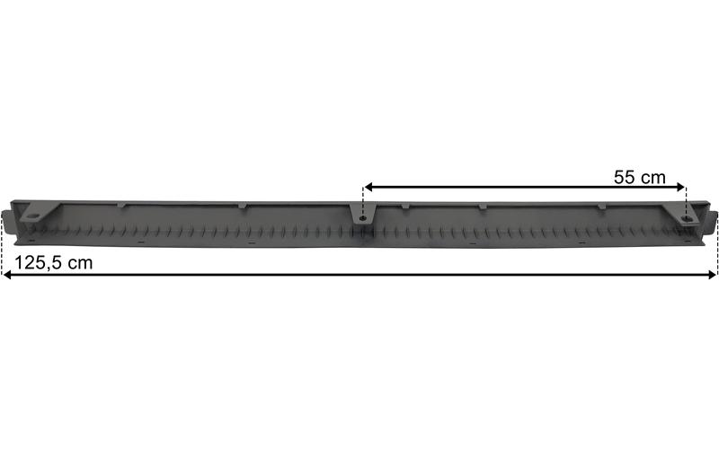 Volvo FH4 / FH5 Spoiler Sous Pare-chocs Central (Sans Caoutchouc de Protection, Gris)