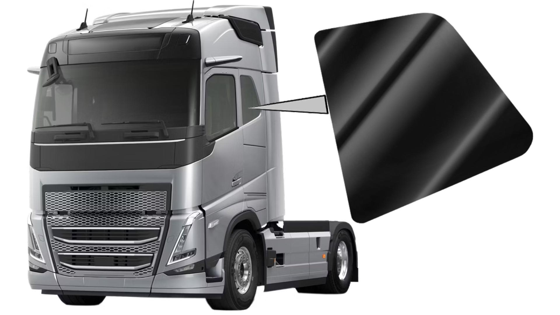 Volvo FH4 / FH5 ДОПОЛНИТЕЛЬНОЕ БОКОВОЕ СТЕКЛО КАБИНЫ (КОМПЛЕКТ, ОРГСТЕКЛО)