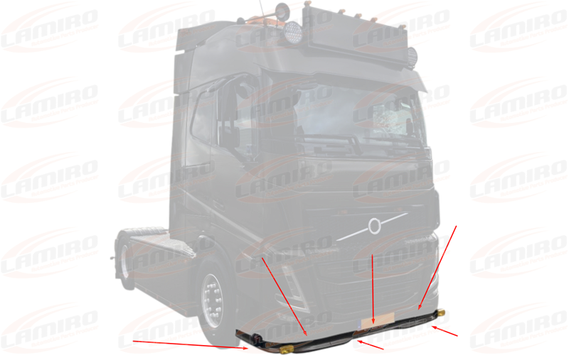 Volvo FH4 Under Bumper Spoiler Tuning