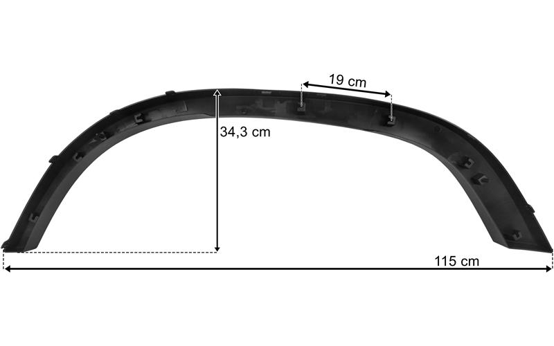 Volvo FH5 Narrow RH Mudguard Edge