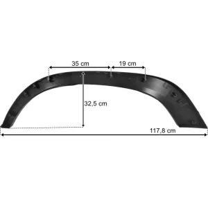 Volvo FH5 Wide RH Mudguard Edge