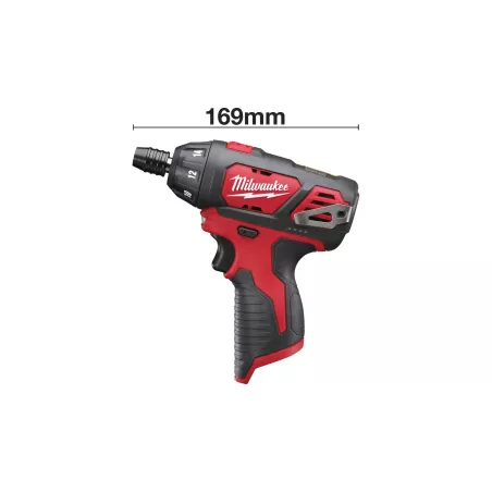 MILWAUKEE M12 BSD-0 16NM - SUBKOMPAKTOWA ZAKRĘTARKA UDAROWA 1/4" HEX 12 V, BEZ WYPOSAŻENIA