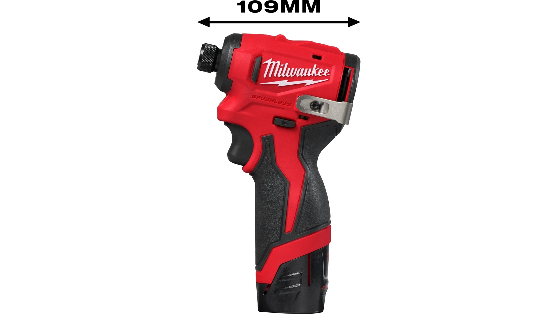 MILWAUKEE M12 BLIDRC-202C - KOMPAKTOWA ZAKRĘTARKA UDAROWA 1/4" HEX 12 V, 2.0 AH, W WALIZCE, Z 2 AKUMULATORAMI I ŁADOWARKĄ
