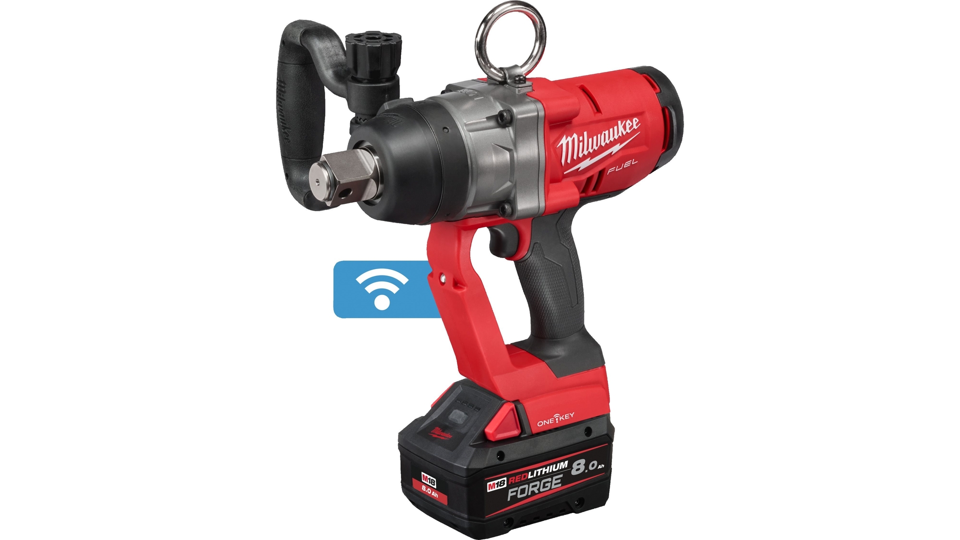 MILWAUKEE KLUCZ UDAROWY 1 M18 2033NM z 2 AKUMULATORAMI I ŁADOWARKĄ