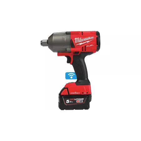 MILWAUKEE M18 ONEFHIWF34-502X - KLUCZ UDAROWY 3/4", 1627 NM, 18 V, 5.0 AH, ONE-KEY™, W WALIZCE, Z 2 AKUMULATORAMI I ŁADOWARKĄ